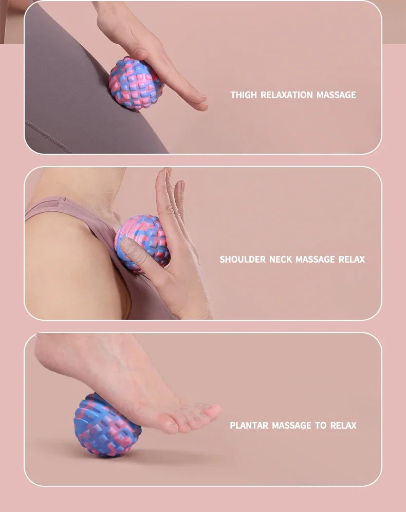 Massage Ball Yoga Massage Roller Relieving Muscle Tension Pressure Massaging Balls Fit For Trigger Point Treat Exercise Yoga